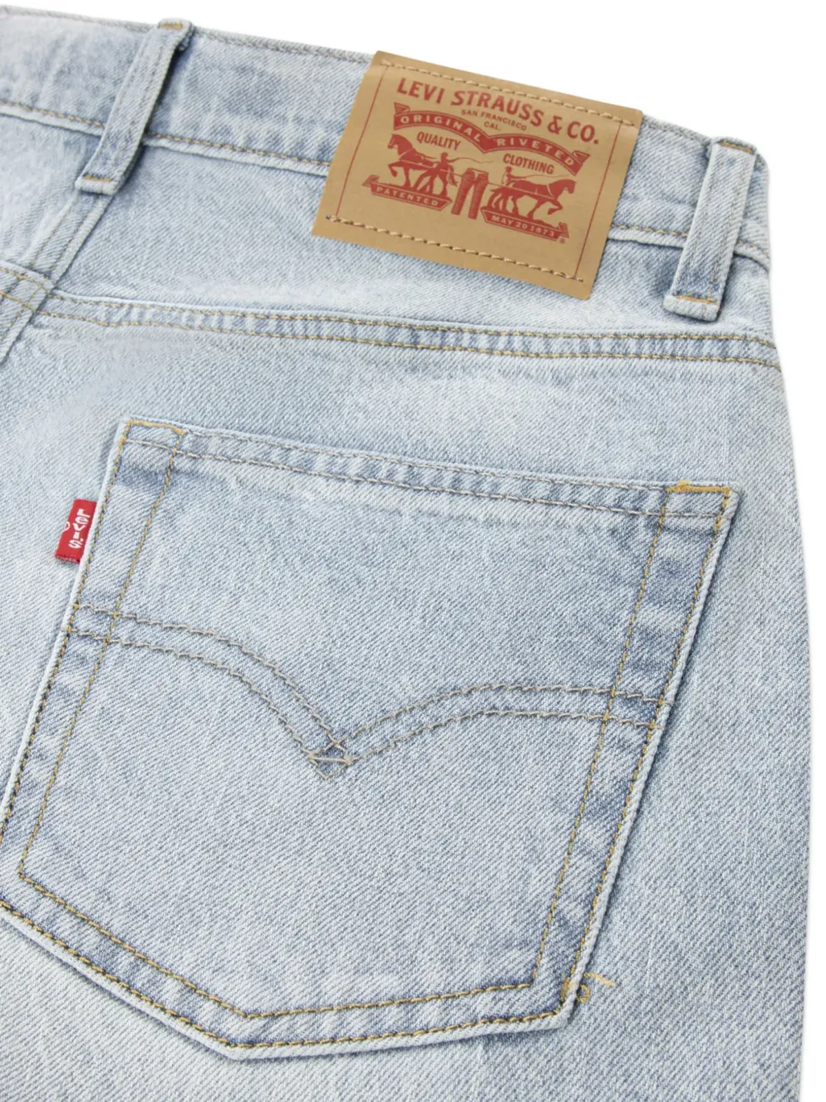 Levi's Kids ジップ付きファイブポケットデニムジーンズ - 画像2