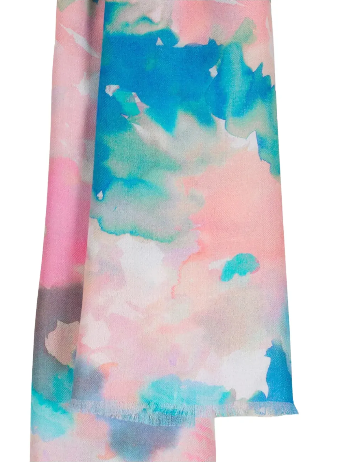 Kinross Cashmere 花柄スカーフ - ピンク - 画像2