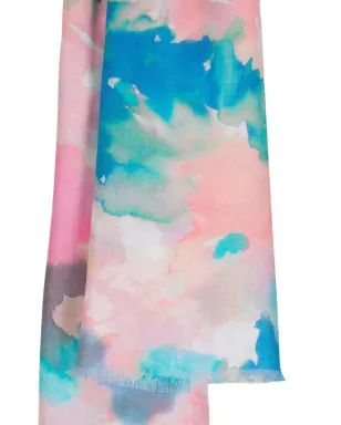 Kinross Cashmere 花柄スカーフ - ピンク - サムネイル2