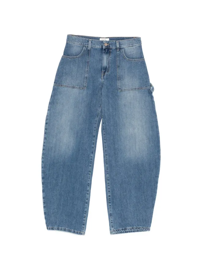 VICOLO VICOLO Denise ワイドレッグ テーパードジーンズ ブルーの商品画像