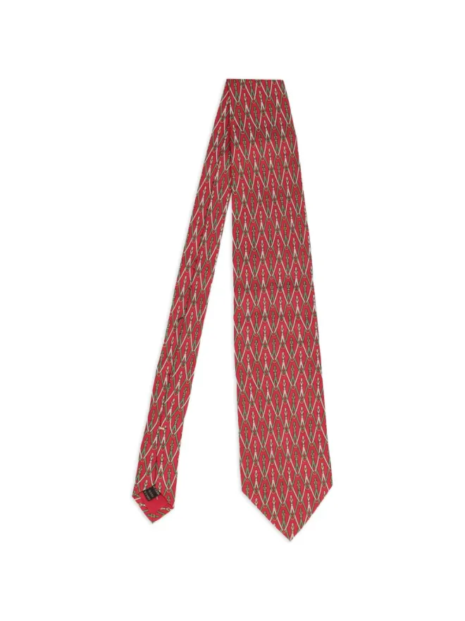 Gucci Pre-Owned Gucci Pre-Owned 柄ネクタイ レッドの商品画像