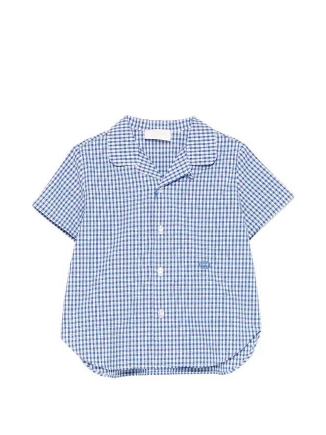 Gucci Kids Gucci Kids ギンガムチェックシャツの商品画像