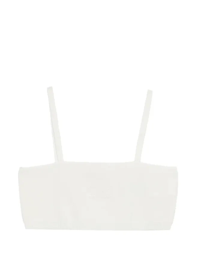 Elisabetta Franchi Kids Elisabetta Franchi Kids クリスタル装飾クロップトップの商品画像