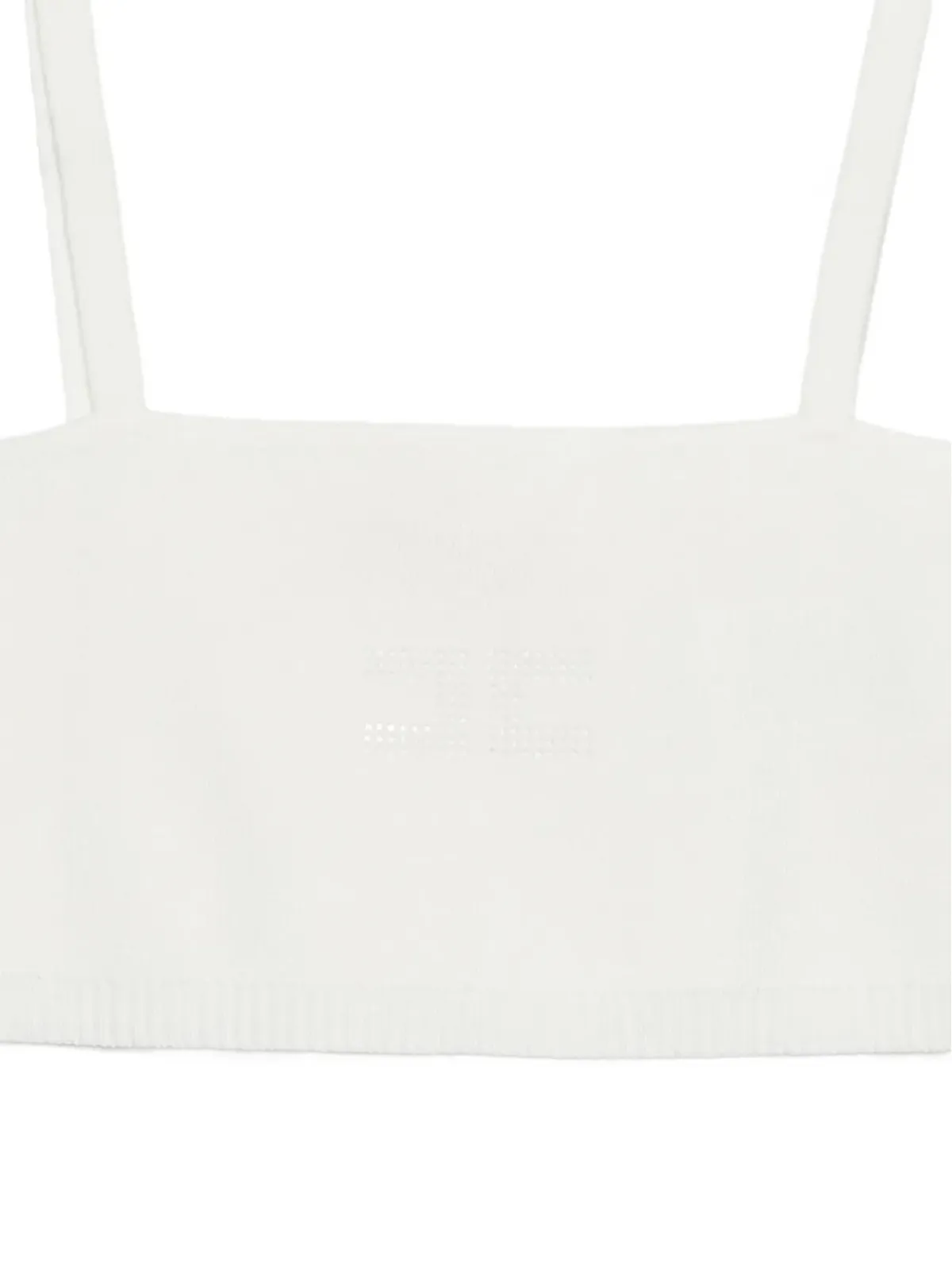 Elisabetta Franchi Kids クリスタル装飾クロップトップ - 画像3