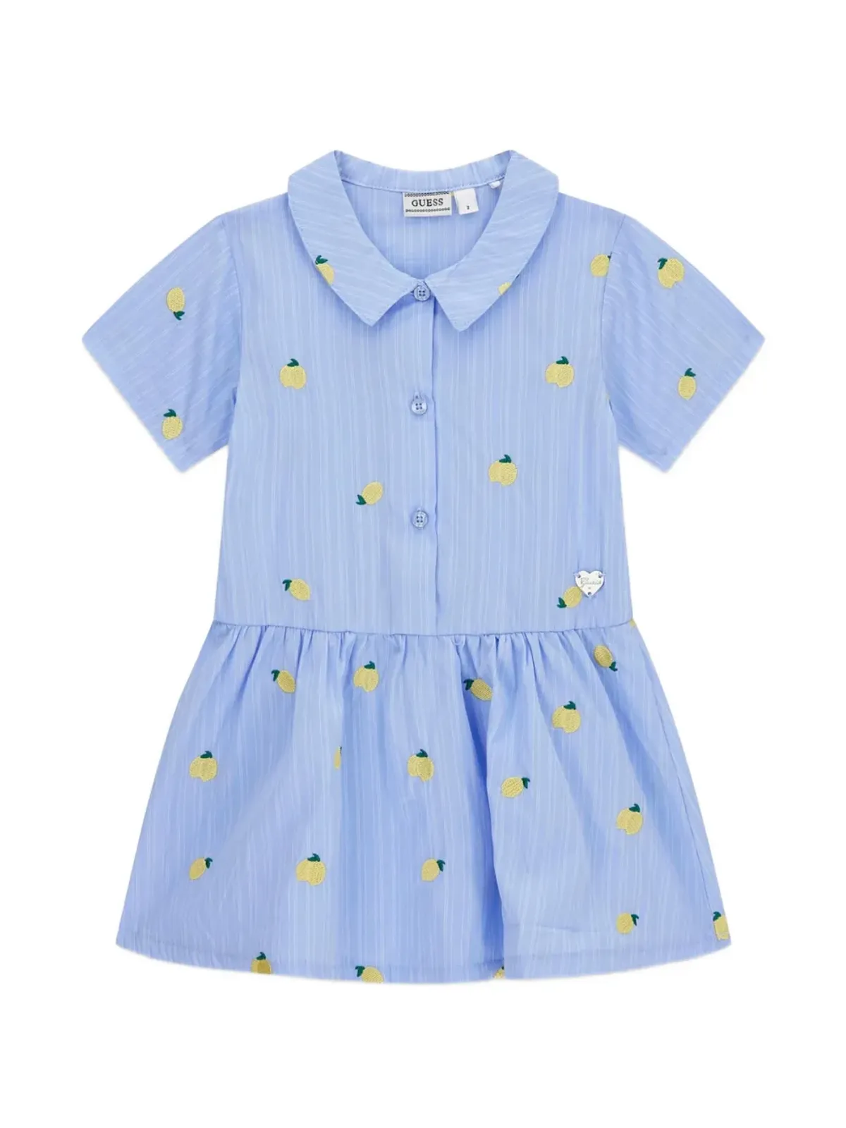 Guess Kids ストライプ レモン刺繍ドレス - 画像1