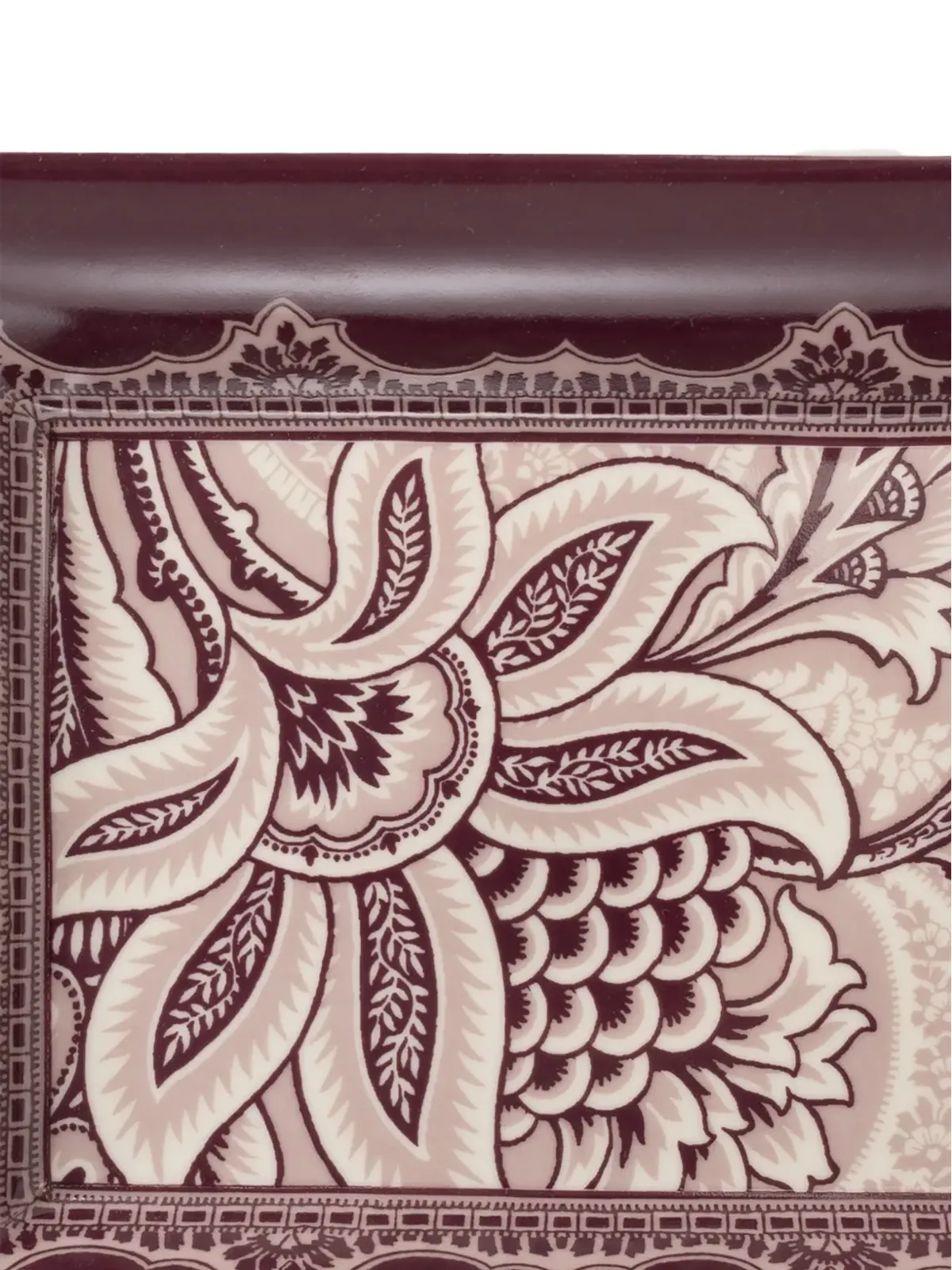 ETRO HOME 花柄プリント長方形プレート - 紫 - 画像4