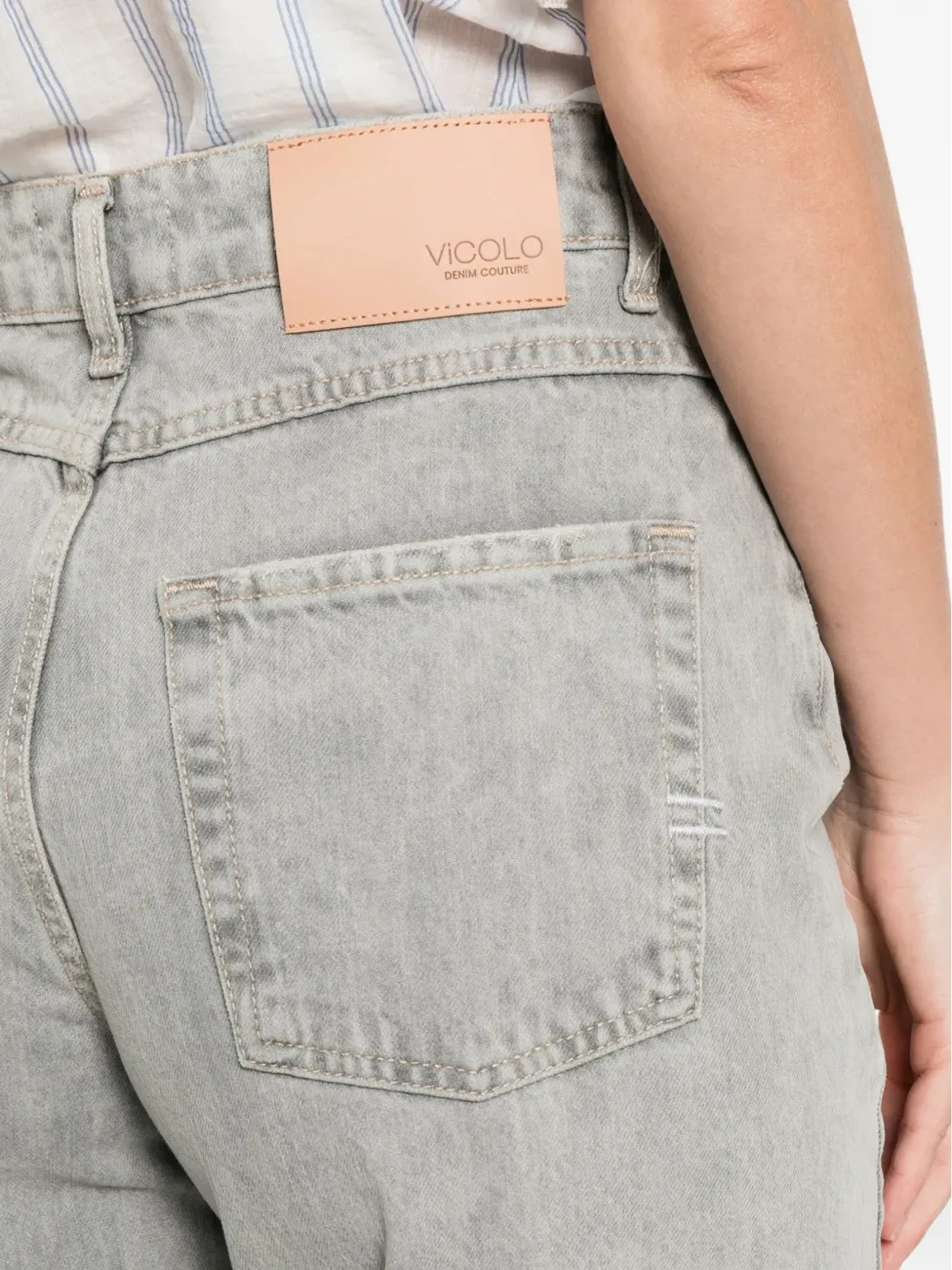 VICOLO デニムパンツ グレー - 画像5