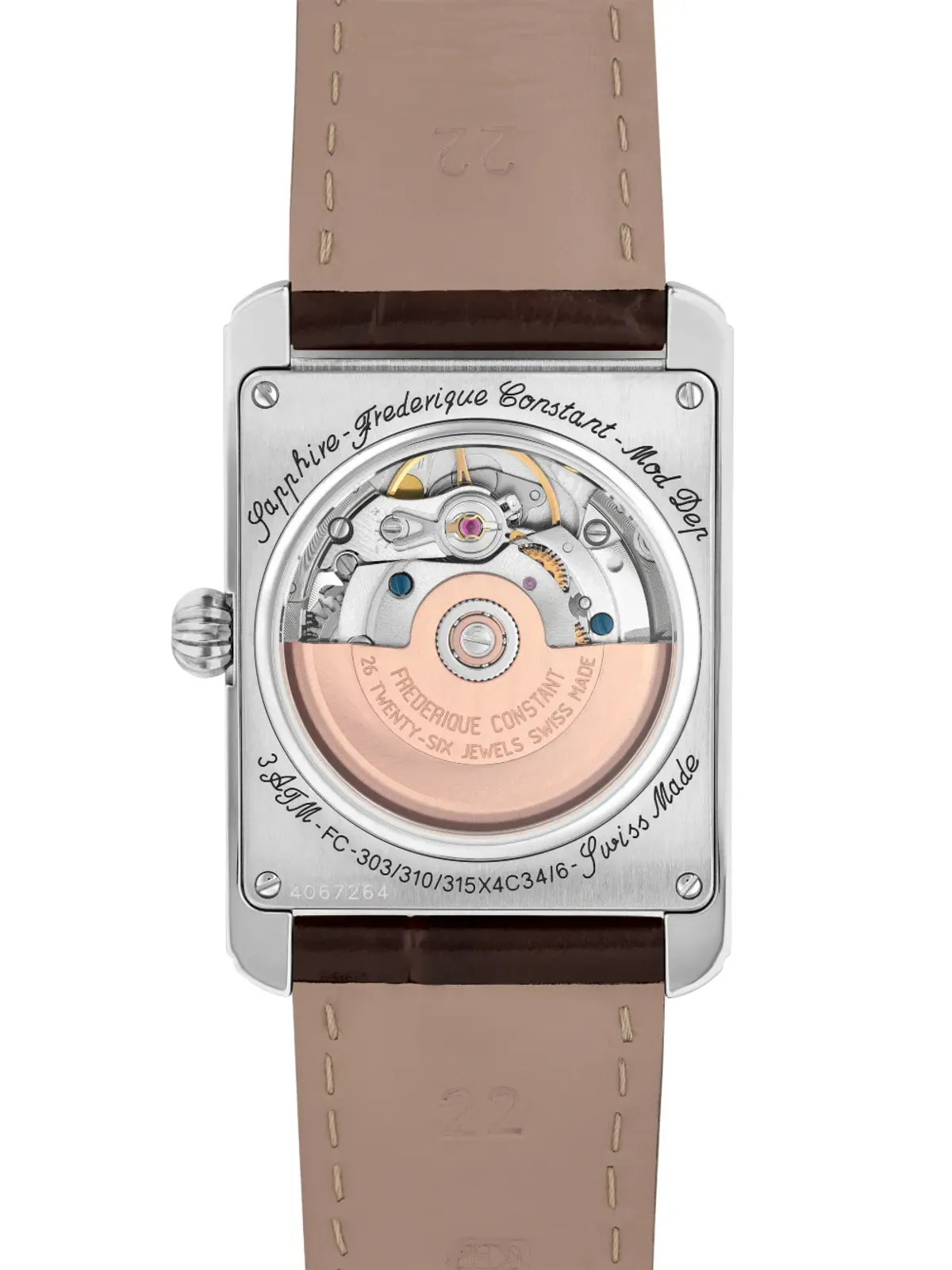Frederique Constant - クラシックス・キャレ オートマチック ウォッチ - 画像3