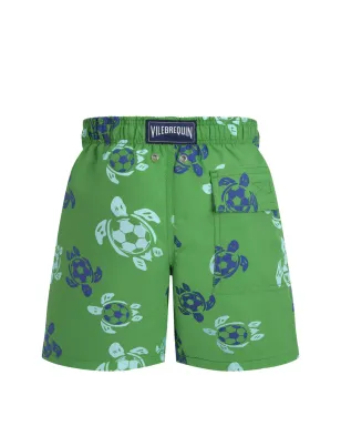 Vilebrequin Kids サッカータートルズ スイムショーツ - サムネイル2