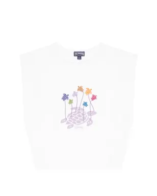Vilebrequin Kids カメの刺繍トップス（ホワイト） - サムネイル1