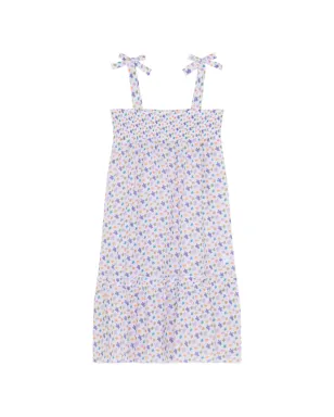 Vilebrequin Kids ミクロ ロンド・デ・トルテュ ヴォイル ドレス - White - サムネイル1