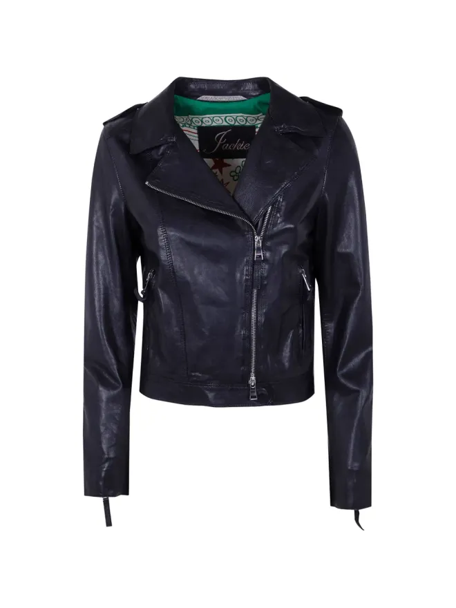 The Jackie Leathers The Jackie Leathers シクローネ ジップアップ レザー ジャケットの商品画像