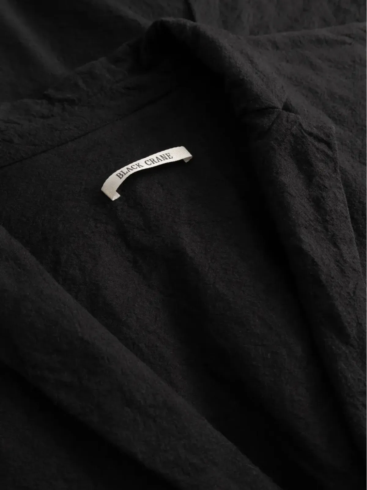 Black Crane シワ加工ボタンコート - 画像2