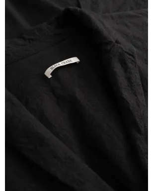 Black Crane シワ加工ボタンコート - サムネイル2