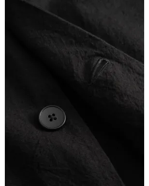 Black Crane シワ加工ボタンコート - サムネイル3