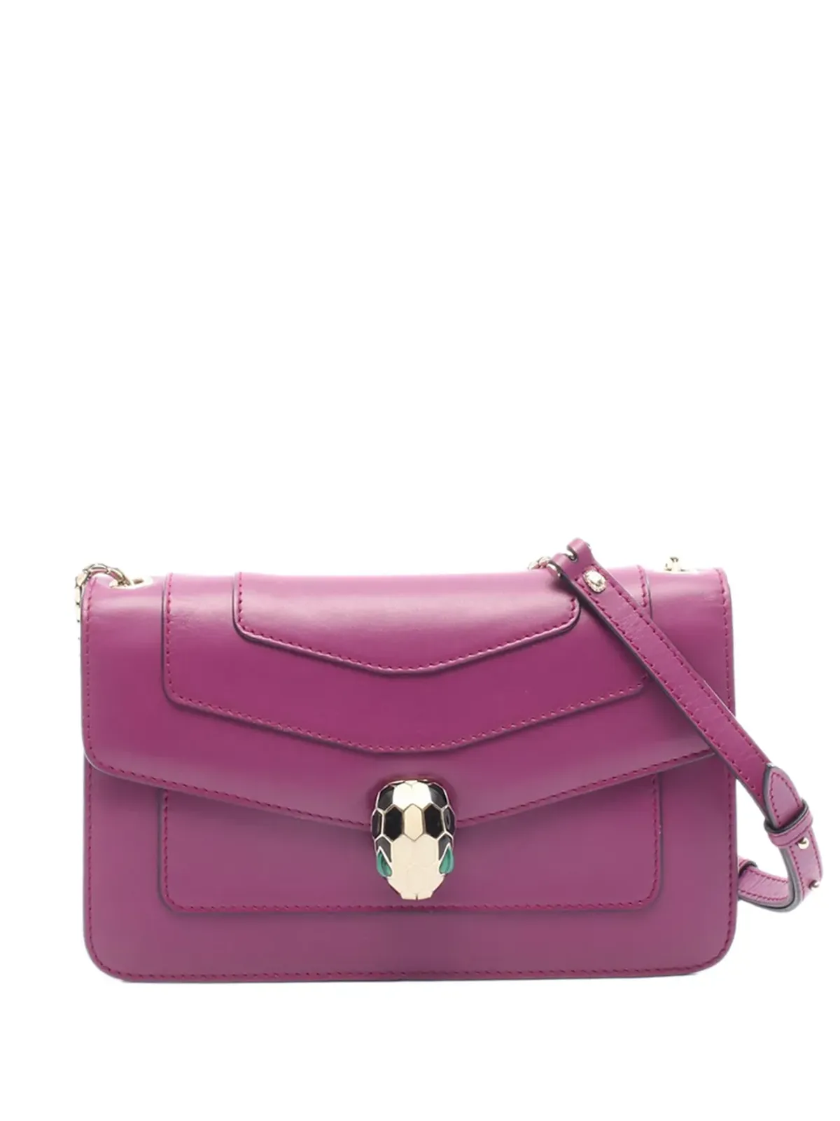 Bvlgari Pre-Owned レザー Serpenti Forever クロスボディバッグ ピンク - 画像1