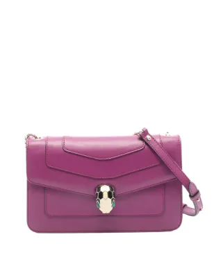 Bvlgari Pre-Owned レザー Serpenti Forever クロスボディバッグ ピンク - サムネイル1