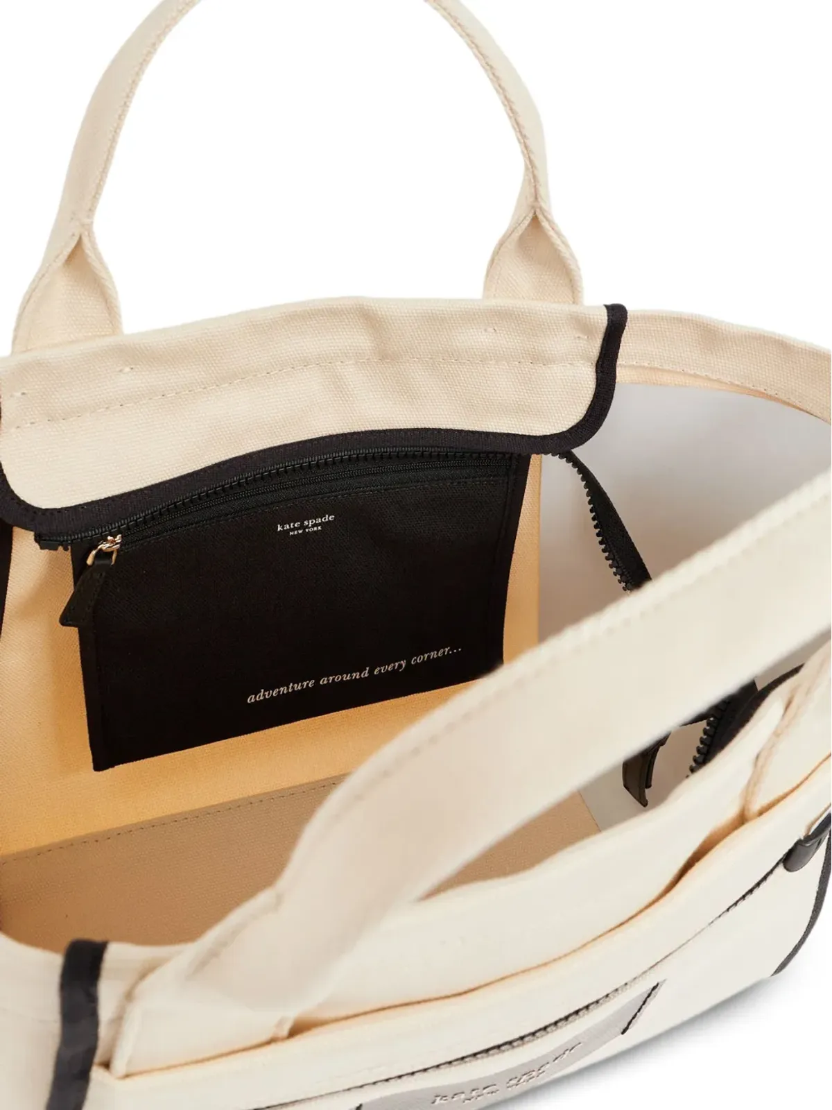 Kate Spade ダッシュ ジップドポケット コントラストトリム トートバッグ - 画像5