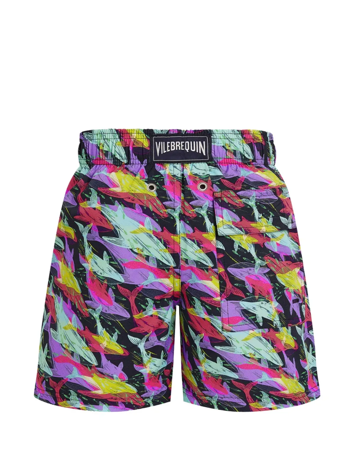 Vilebrequin Kids クジラ柄オフセットスイムショーツ - 画像2