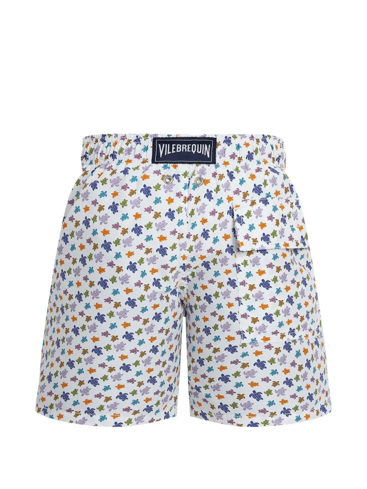 Vilebrequin Kids elasticated-waistband patterned swim shorts - White - 画像2