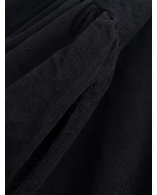 Black Crane ブルーのラッフル付きミディドレス - サムネイル4