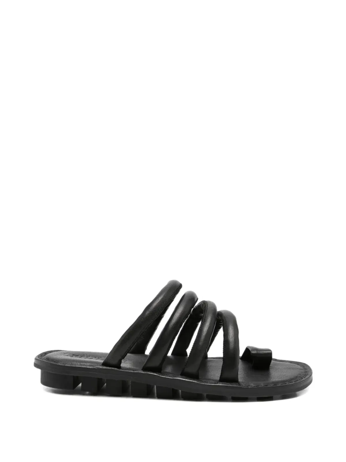 Trippen Threads tube-strap sandals - Black - 画像1
