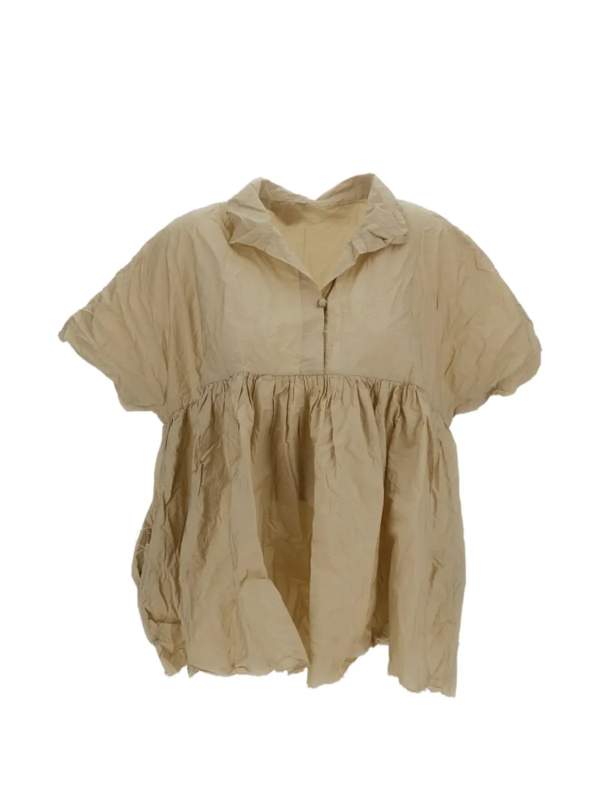 Daniela Gregis Aria crinkled-cotton shirt - 画像1