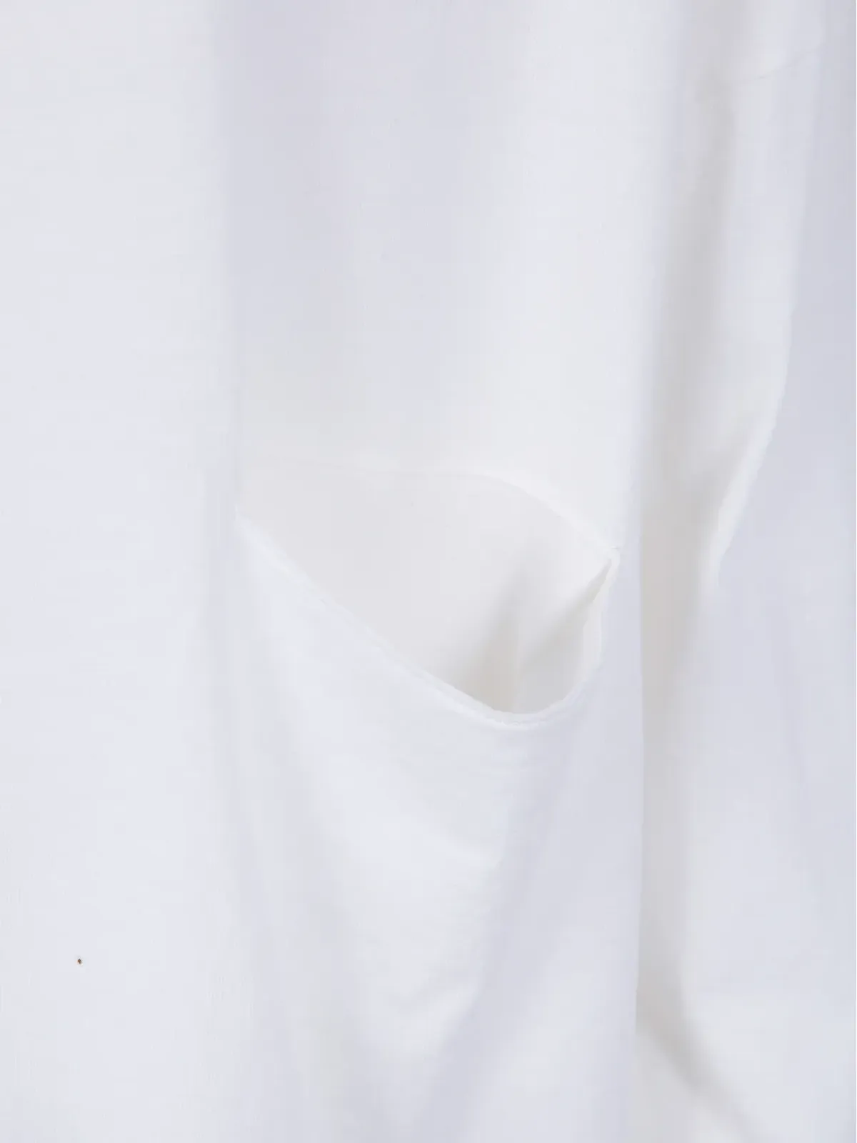 Ma'ry'ya ドレープポケット付き長袖Tシャツ - ホワイト - 画像3