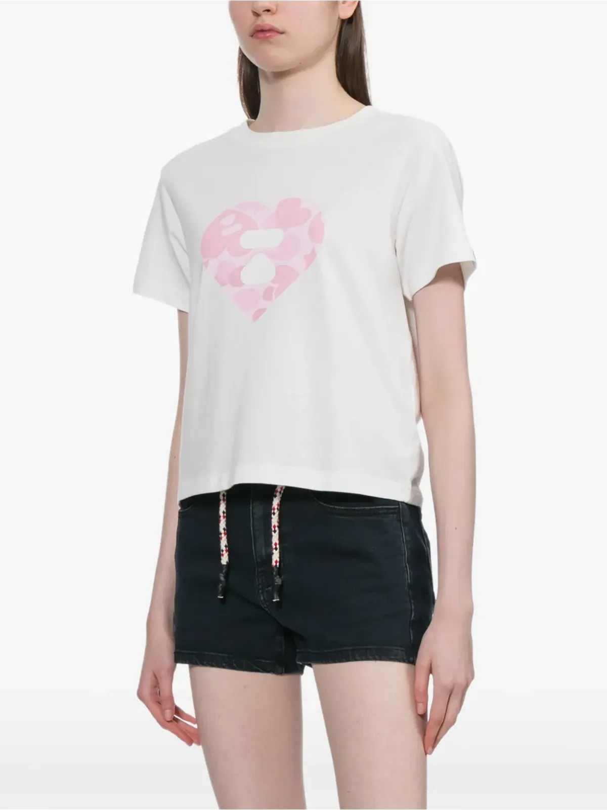APEE™ by *A BATHING APE® ロゴプリント クルーネックTシャツ - 画像3