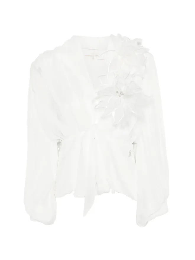 Babylone Paris Babylone Paris 花柄アップリケ ブラウスの商品画像