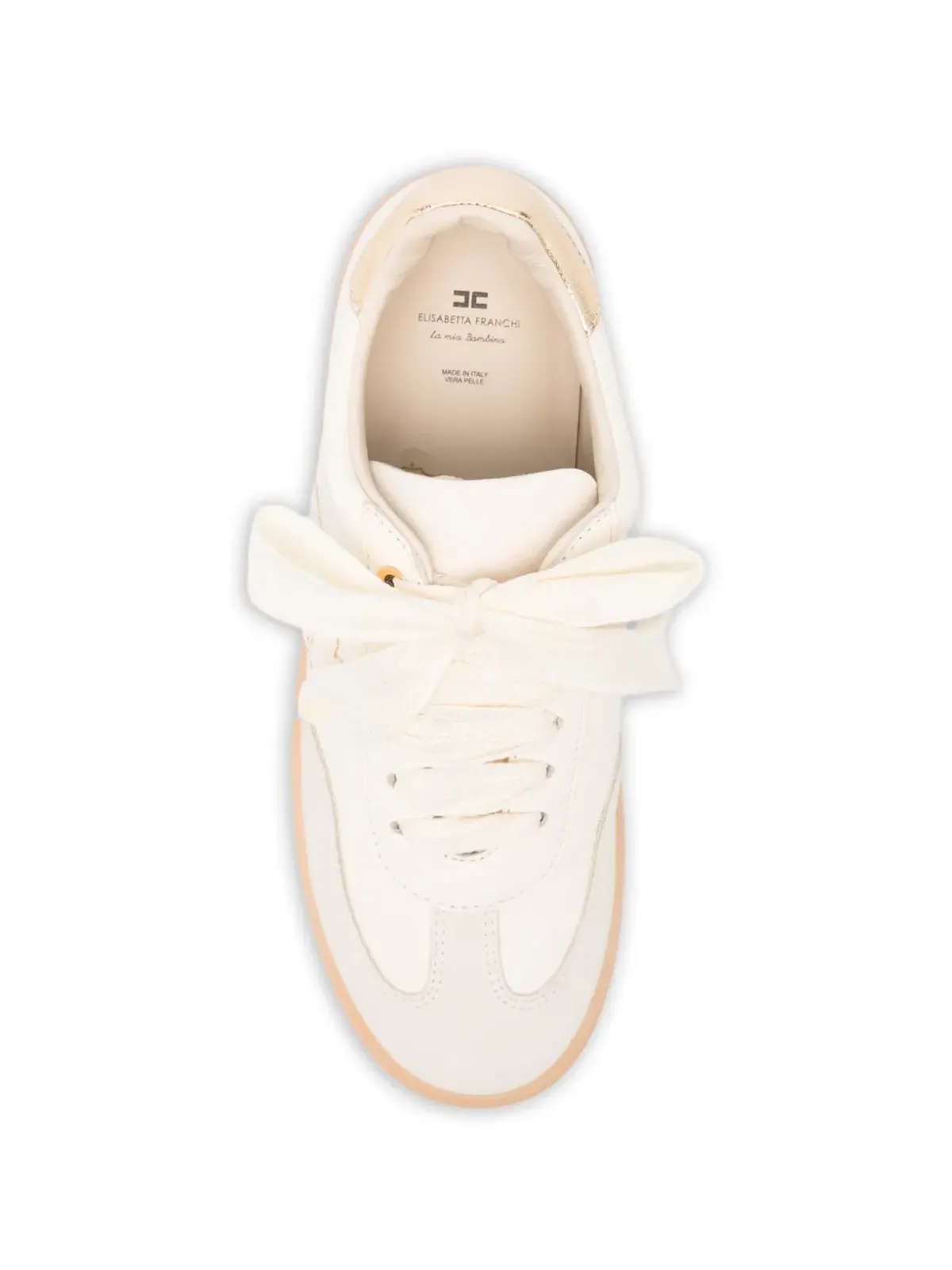 Elisabetta Franchi Kids ロゴスニーカー - 画像3