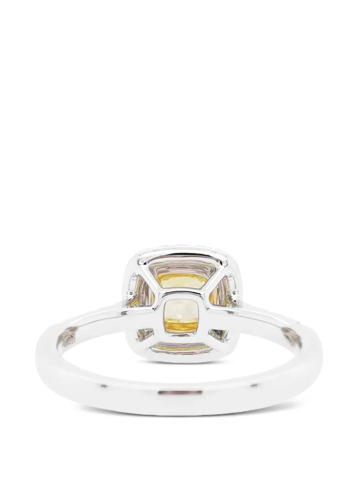 HYT Jewelry クッションカット ダイヤモンドリング（イエロー） - 画像3