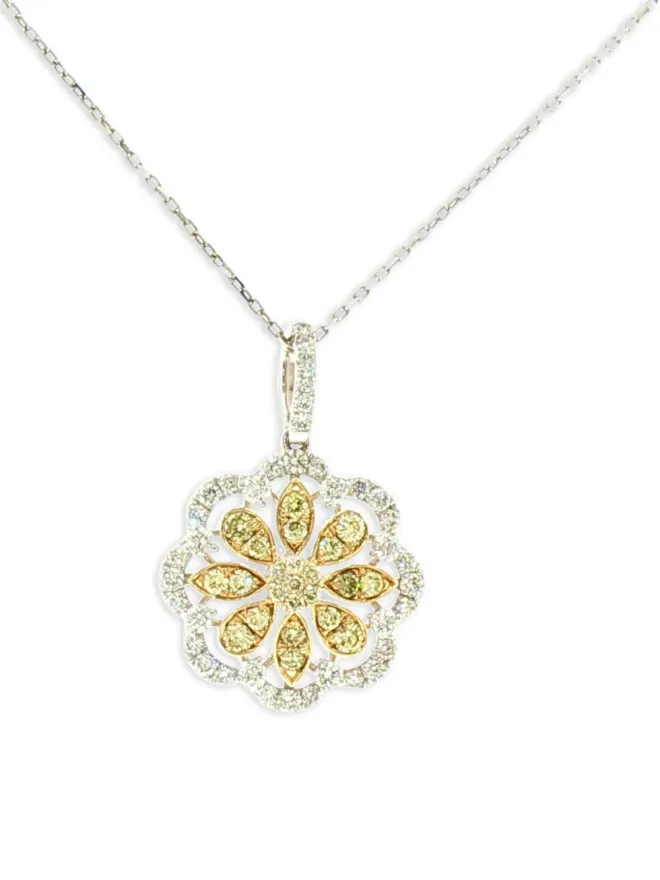 HYT Jewelry HYT Jewelry 花モチーフ ダイヤモンド ネックレスの商品画像
