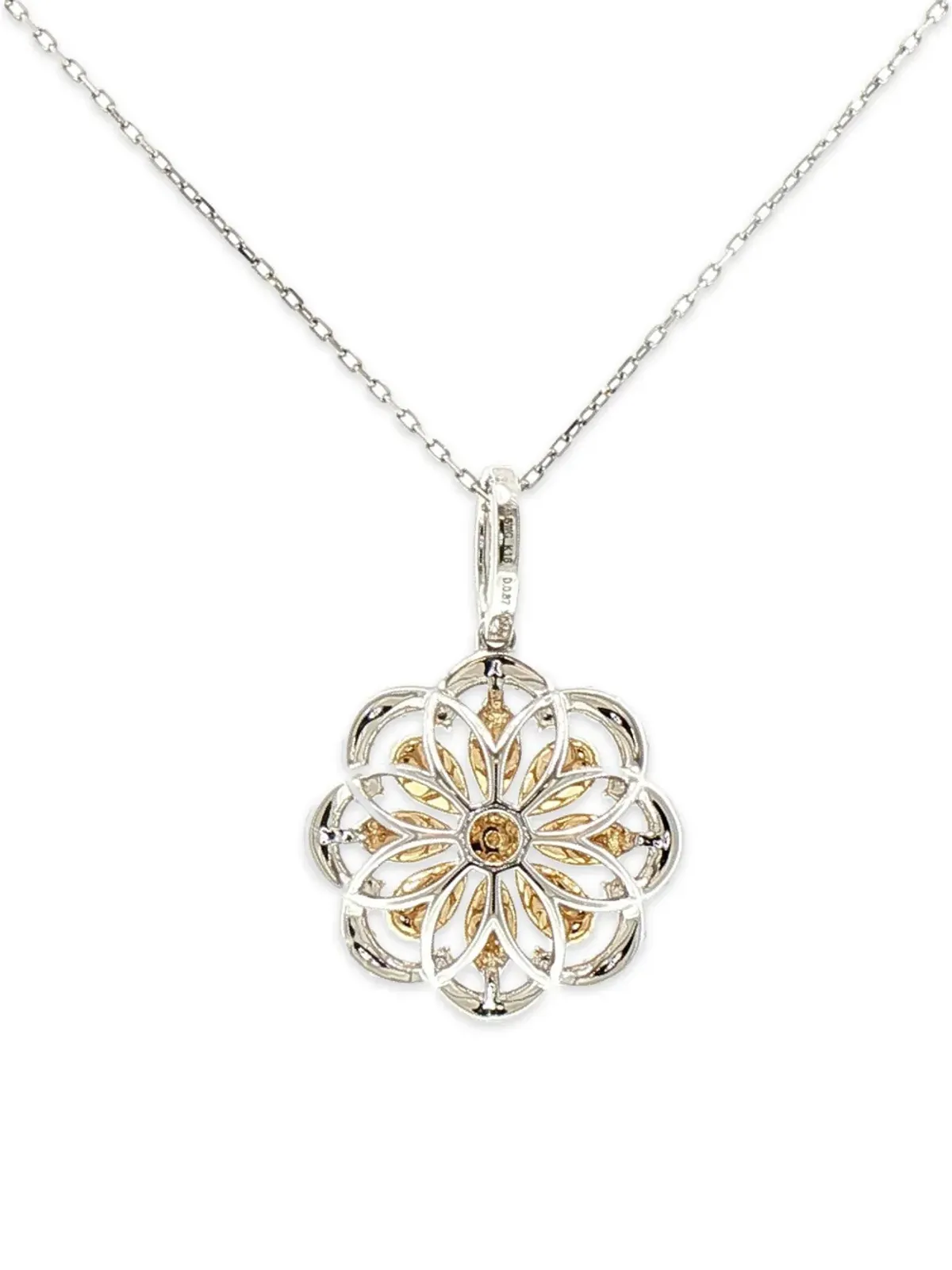 HYT Jewelry 花モチーフ ダイヤモンド ネックレス - 画像2
