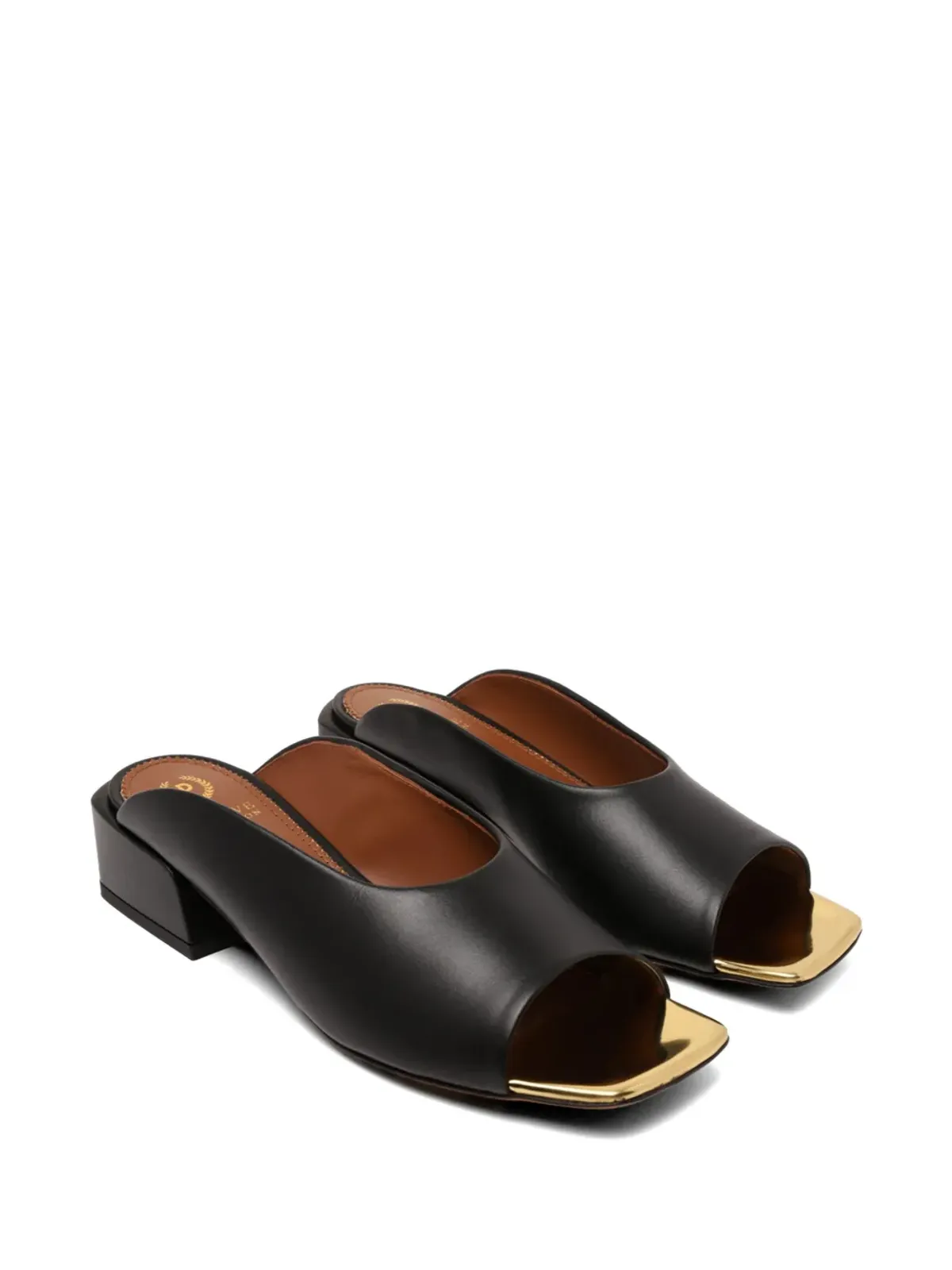 Pollini オープントゥレザーサンダル - 画像2
