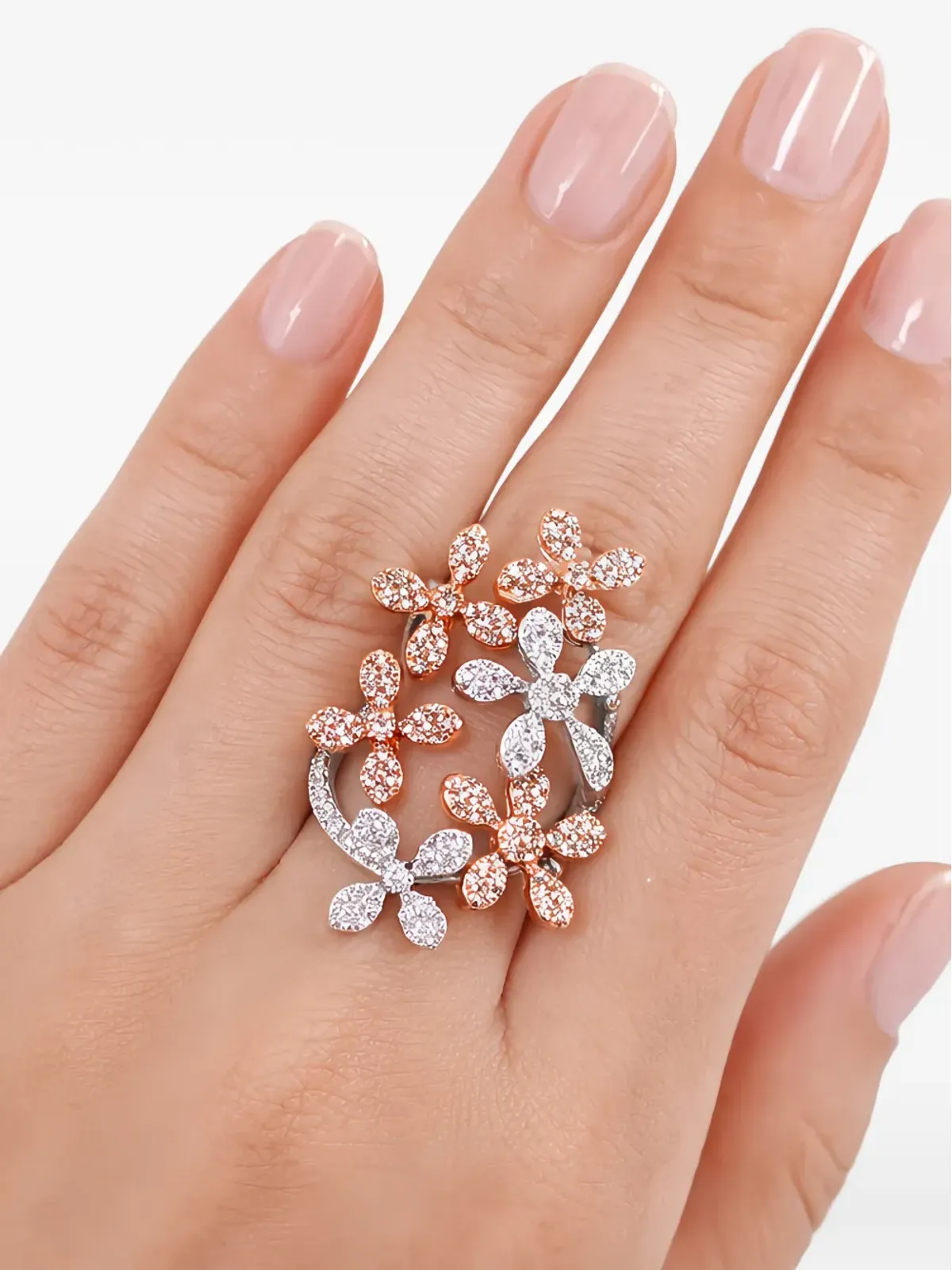 HYT Jewelry 花モチーフ ダイヤモンドリング - 画像2