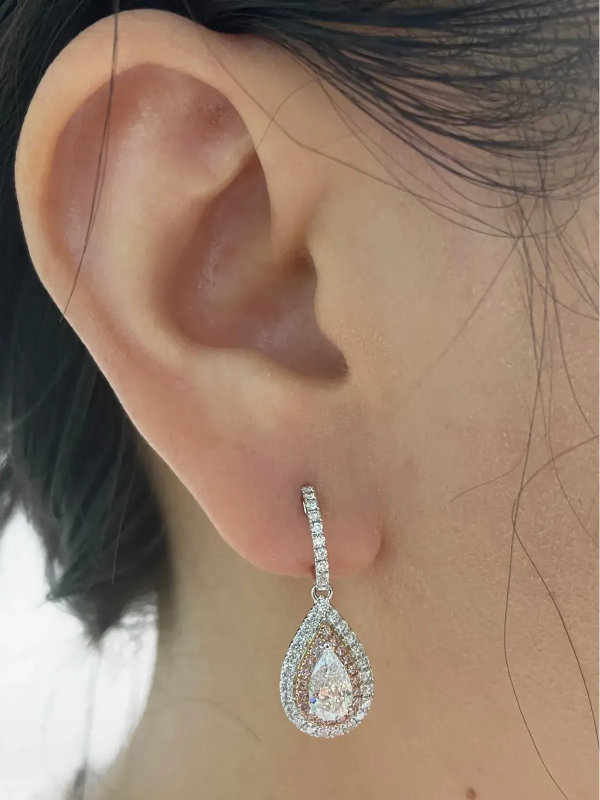 HYT Jewelry ダイヤモンド ドロップ ピアス - 画像2