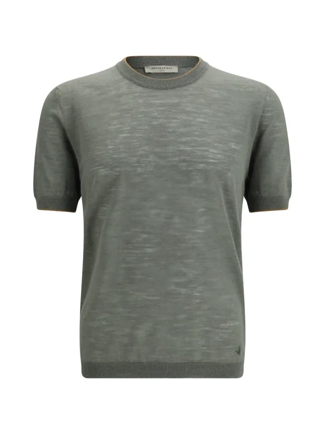 BROOKSFIELD BROOKSFIELD 半袖Tシャツ - グリーンの商品画像