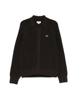 Lacoste ロゴパッチ付き長袖カーディガン - サムネイル1