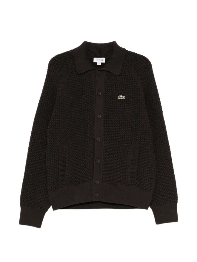 Lacoste Lacoste ロゴパッチ付き長袖カーディガンの商品画像