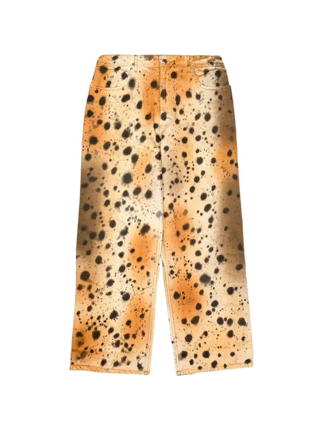 Eckhaus Latta Eckhaus Latta アブストラクト チーター柄 ワイドレッグジーンズの商品画像