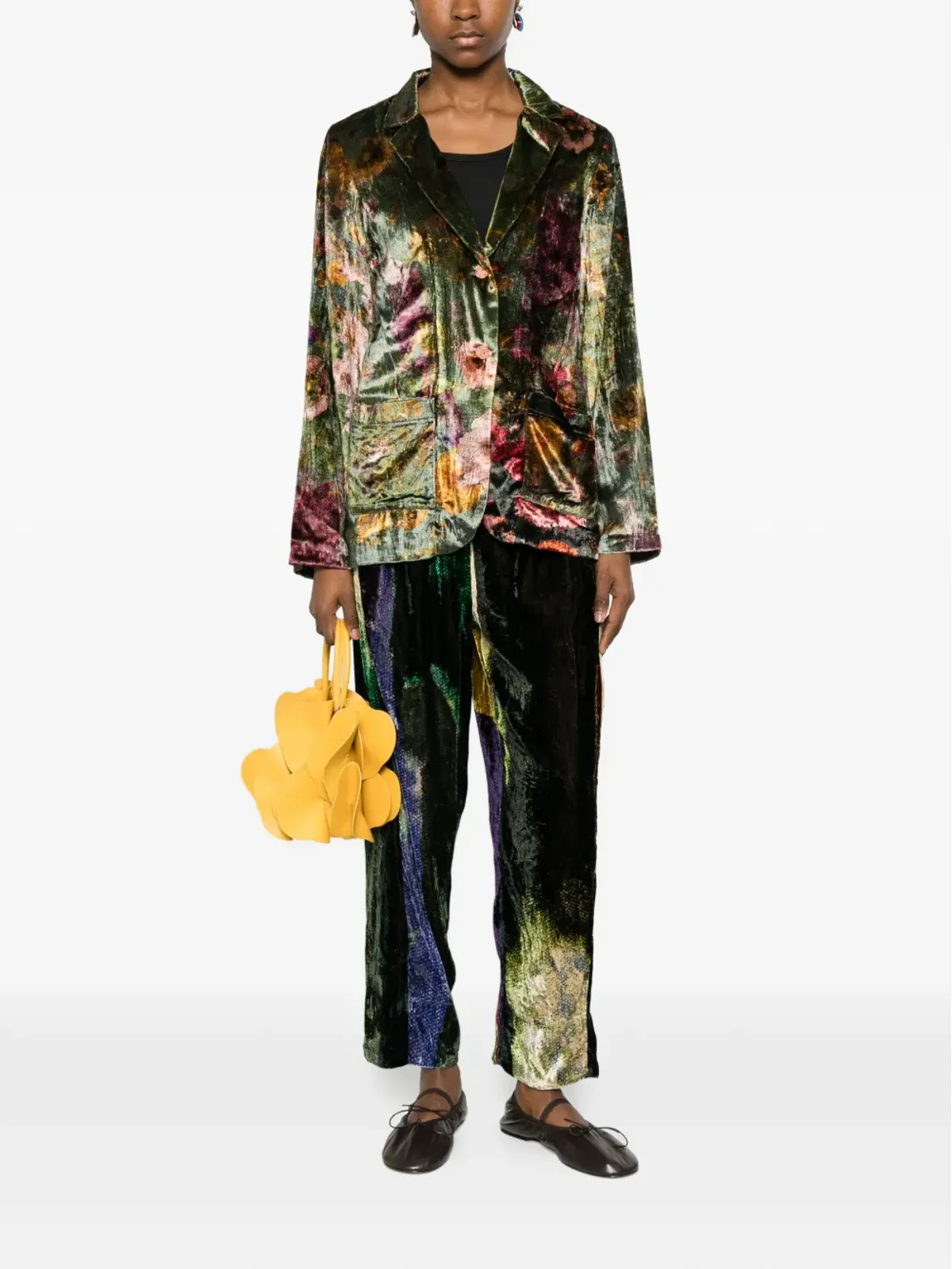 YAVI patterned trousers - Black - 画像2