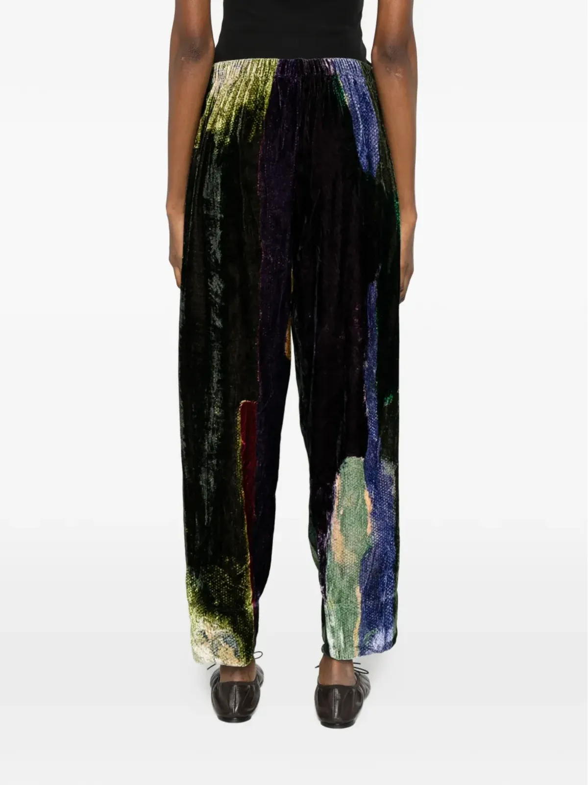 YAVI patterned trousers - Black - 画像4