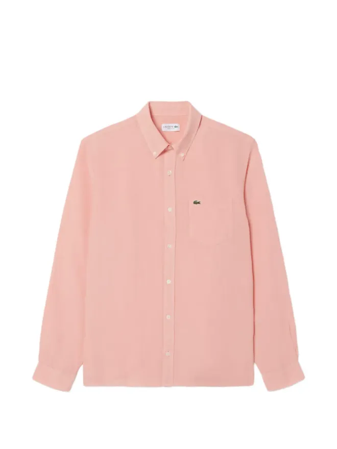 Lacoste Lacoste ボタン付きポケットシャツ - ピンクの商品画像