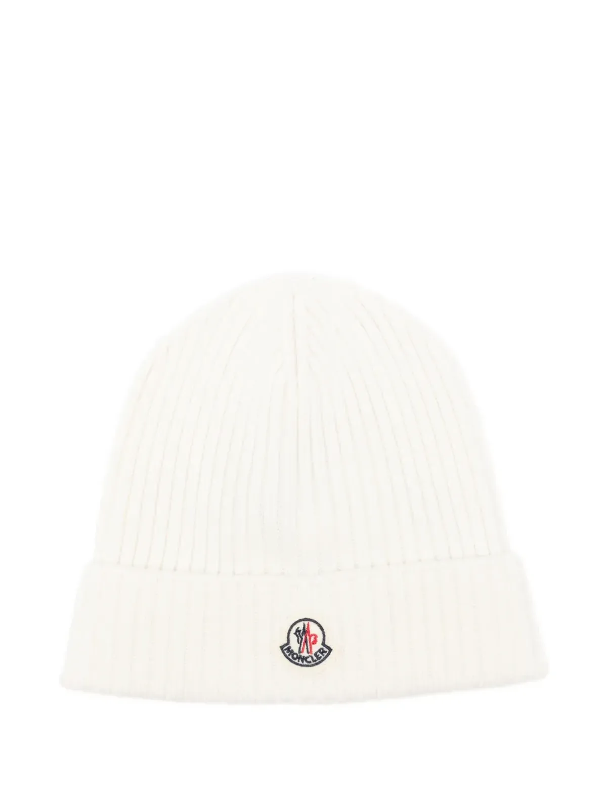 Moncler Enfant リブ編みニットのビーニーハット - 画像1