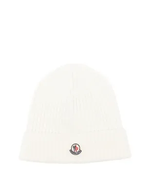 Moncler Enfant リブ編みニットのビーニーハット - サムネイル1