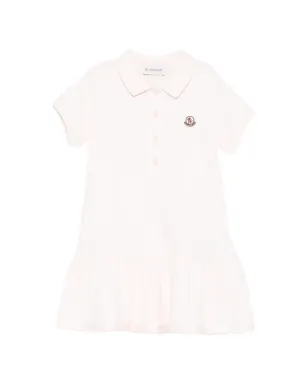 Moncler Enfant ピンクのラッフルポロドレス - サムネイル1