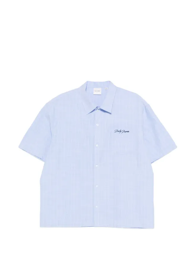 Daily Paper Daily Paper ストライプ柄パッチポケットシャツ - ブルーの商品画像