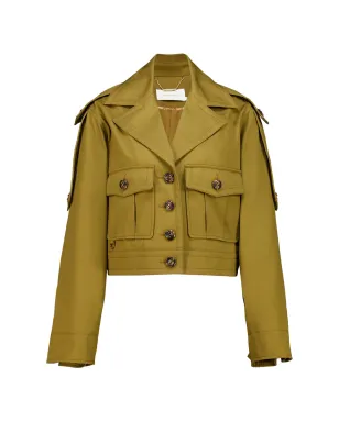 ZIMMERMANN ルナ・ドリル クロップドカーゴジャケット - サムネイル1