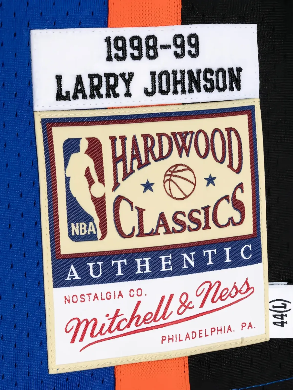 Mitchell & Ness ニューヨーク・ニックス 1988-1989 ベスト - ブルー - 画像4